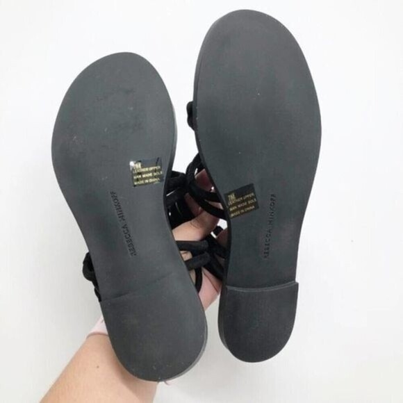 REBECCA MINKOFF Sarle Strappy Black Sandal  - Picture 8 of 10